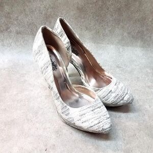 Charlotte Russe Womens Size 6 White Slip On D'Orsay Platform Pumps